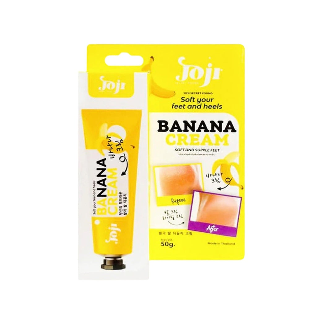 Banana cream for foot and heel care 