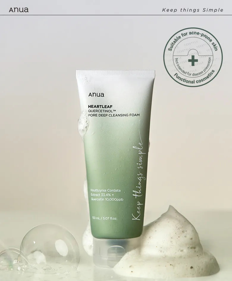 ANUA - HEARTLEAF QUERCETINOL PORE DEEP CLEANSING FOAM