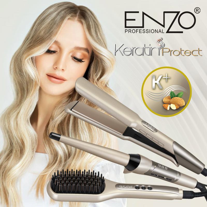 CEN-3893 Enzo Professional 3-in-1 Hair Styling Kit